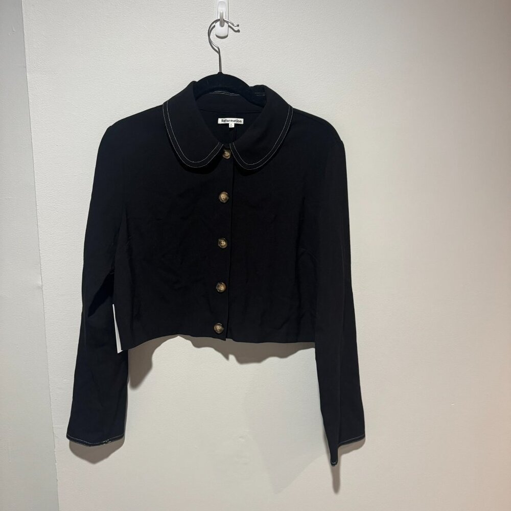 NWT Reformation | Wayne Black Skirt Set - Picture 5 of 12